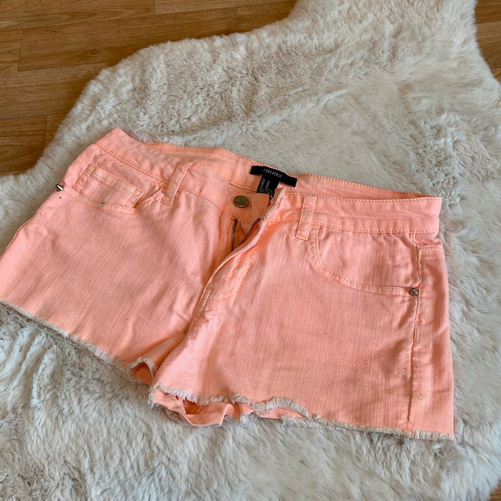 Peach color shorts